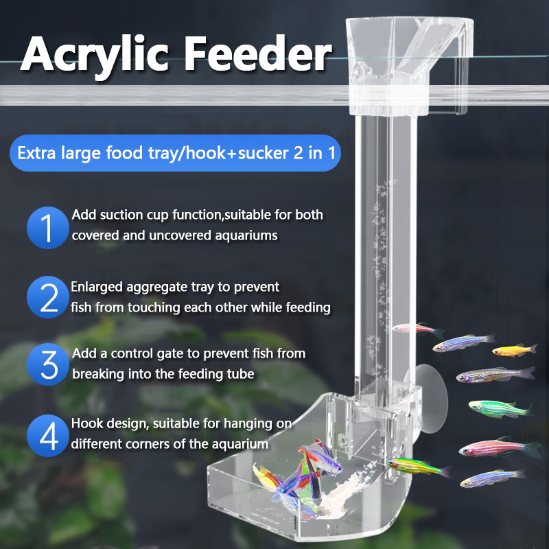 Aquarium Fish Eggs - Tubo di alimentazione in acrilico per