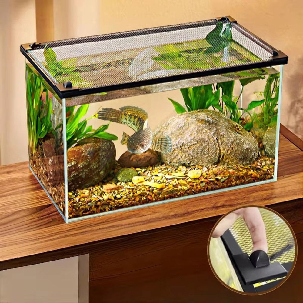 Aquarium Fish Jumping - Coperchio Magnetico Robusto per Acquario, Rete