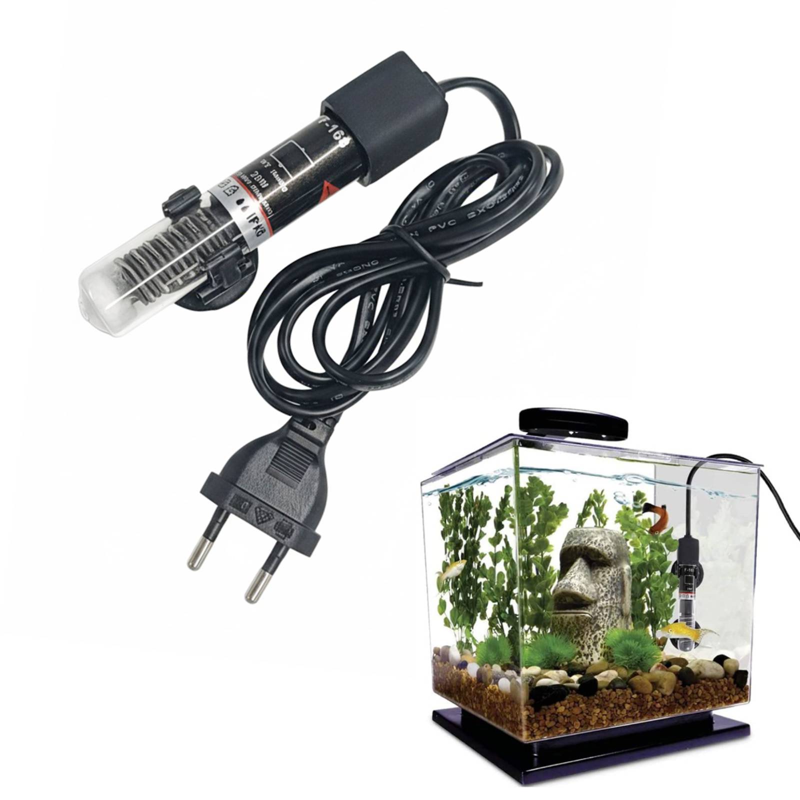 Aquarium Heater Submersible - Mini riscaldatore per acquario sommergibile per