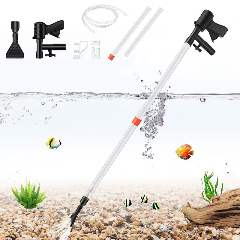 Gravel Vacuum Cleaner - Pompa per Cambio Acqua Acquario, Strumento