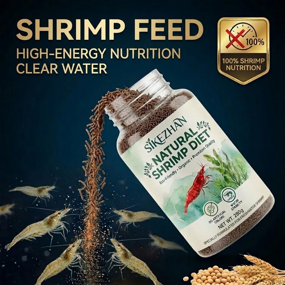 Aquarium Fish Eggs - Granuli per Mangime di Gamberetti 280g,