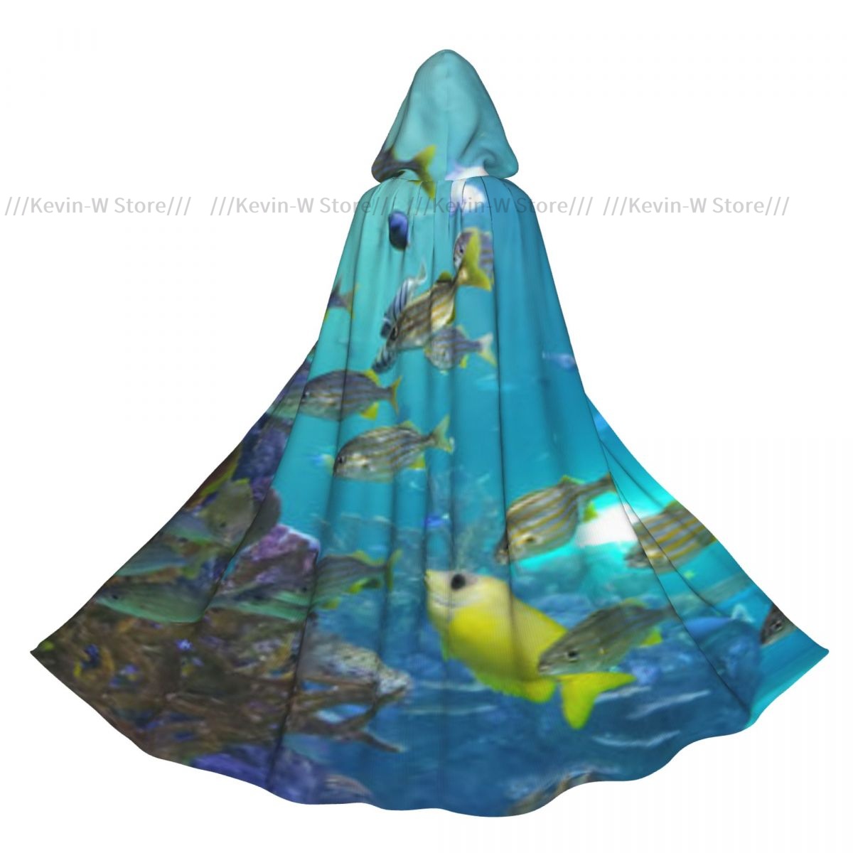 Aquarium Queen Fish - Pesce all'interno dell'acquario Mantello con cappuccio