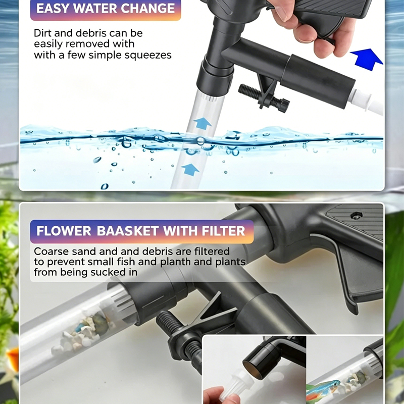 Pompa per Cambio Acqua Acquari - Gravel Vacuum Cleaner recensione e prezzo