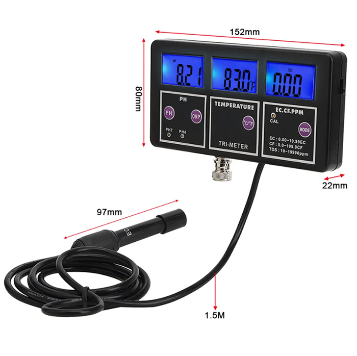 Nuovo Misuratore 5 in 1 PH/ORP - Aquarium Fish Online recensione e prezzo